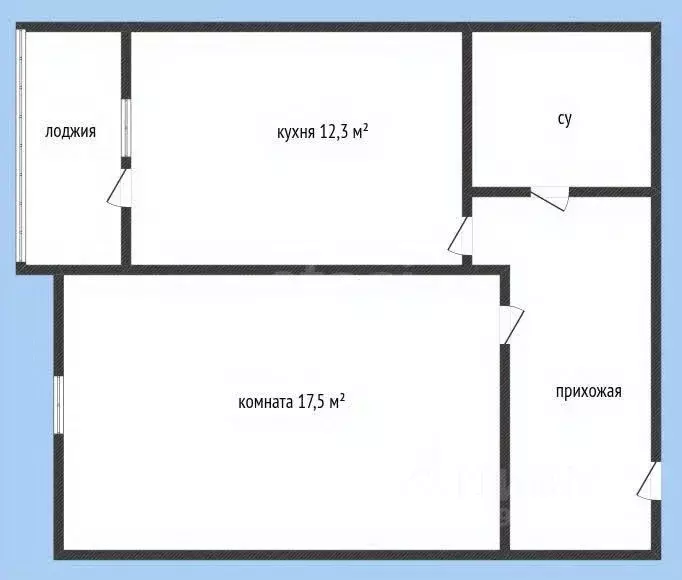 1-к кв. Краснодарский край, Новороссийск Мысхакское ш., 59В (42.4 м) - Фото 2