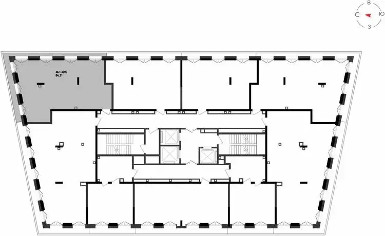 3-комнатная квартира: Казань, ЖК Яналиф (84.31 м) - Фото 1