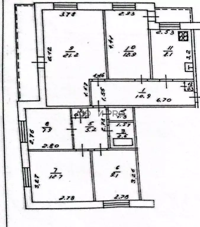 Комната Башкортостан, Уфа ул. Адмирала Ушакова, 84 (12.7 м) - Фото 1