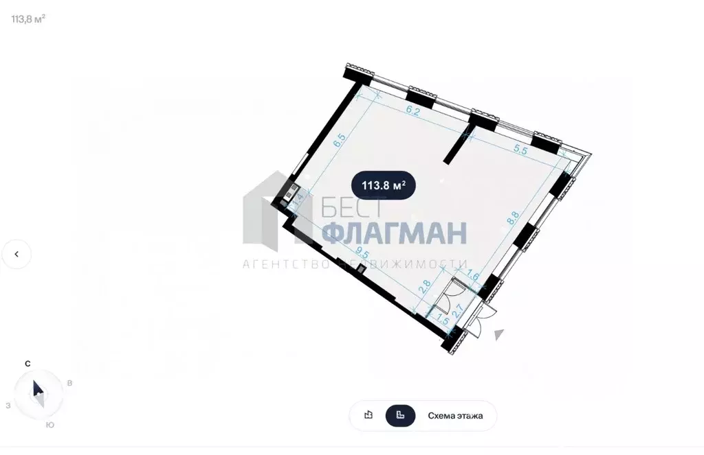 Офис в Москва ул. Народного Ополчения, 15К2 (114 м) - Фото 2