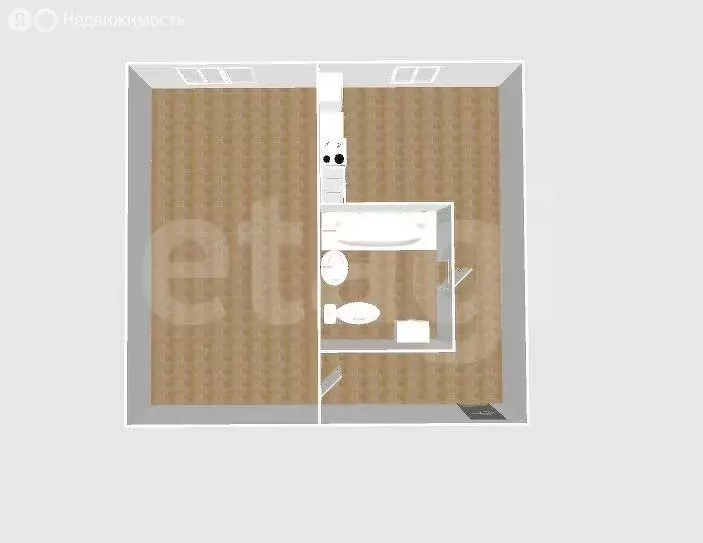 1-комнатная квартира: Поронайск, Восточная улица, 110 (30 м) - Фото 1