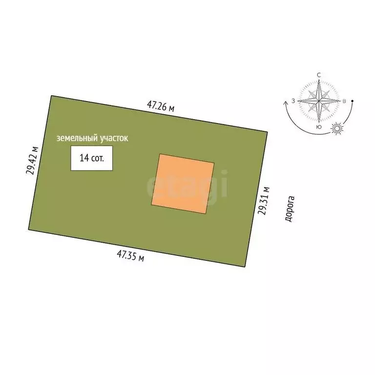 Дом в Ягодное, Образцовая улица (95 м) - Фото 1