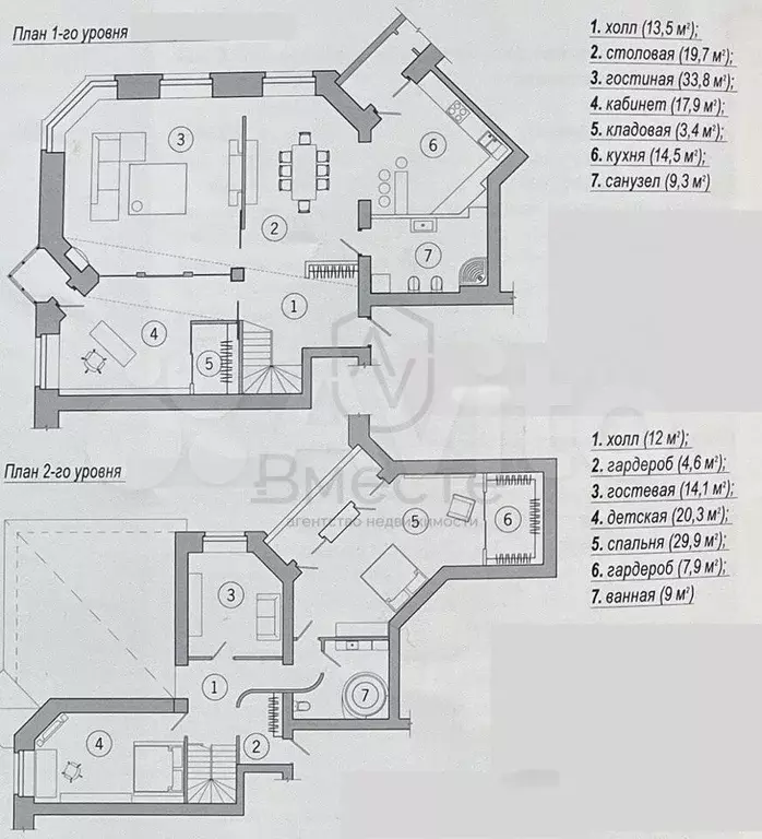 5-к. квартира, 212,1 м, 7/8 эт. - Фото 0