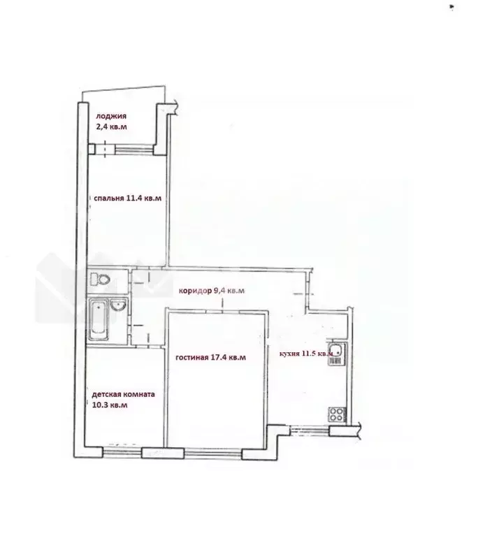 3-к кв. Омская область, Омск Московка-2 мкр, ул. Ярослава Гашека, 24 ... - Фото 2