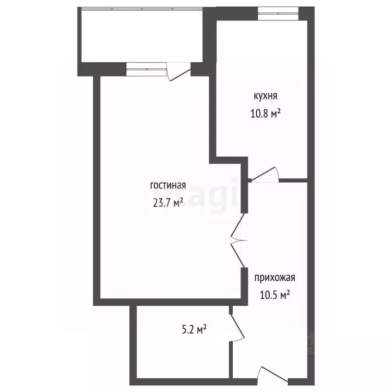 1-к кв. Воронежская область, Воронеж ул. Антонова-Овсеенко, 1в (49.8 ... - Фото 1