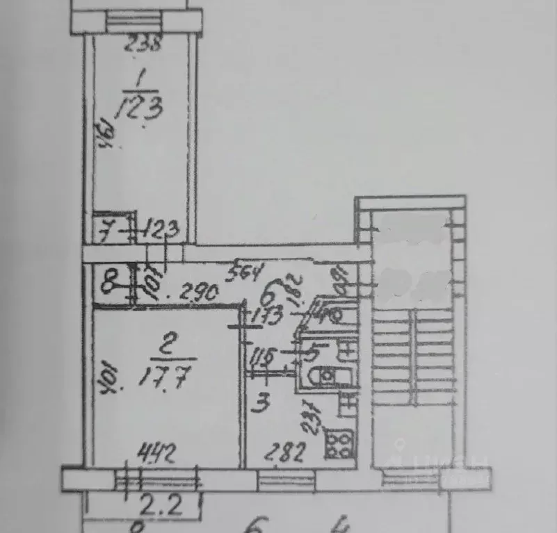 2-к кв. Санкт-Петербург Штурманская ул., 22К2 (50.1 м) - Фото 1