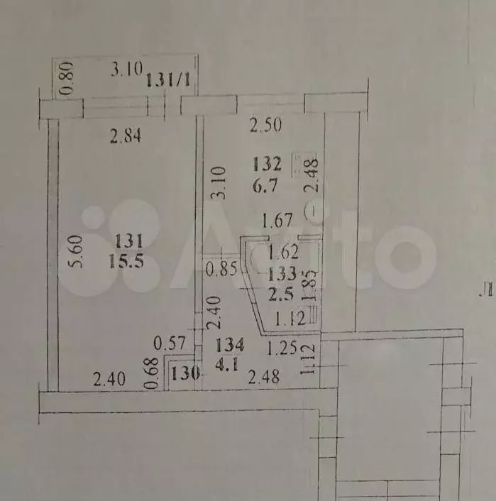 1-к. квартира, 29,1 м, 3/5 эт. - Фото 0