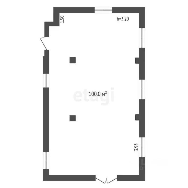 Торговая площадь в Мордовия, Саранск ул. Ульянова, 22Ас1 (100 м) - Фото 1