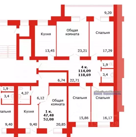 4-к кв. Алтайский край, Барнаул ул. Сергея Семенова, 1 (115.8 м) - Фото 1