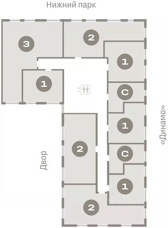 1-к кв. Липецкая область, Липецк пл. Петра Великого, 1 (35.82 м) - Фото 1
