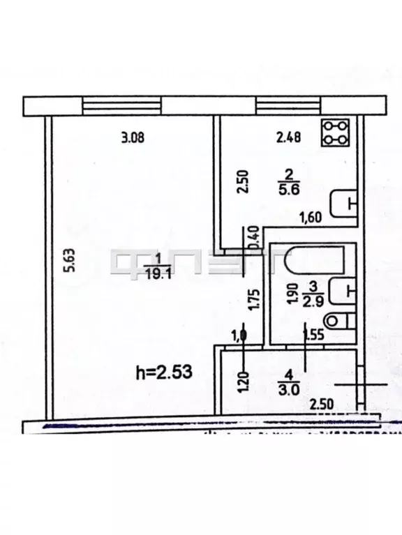 1-к кв. Кировская область, Киров ул. Воровского, 75а (31.4 м) - Фото 1