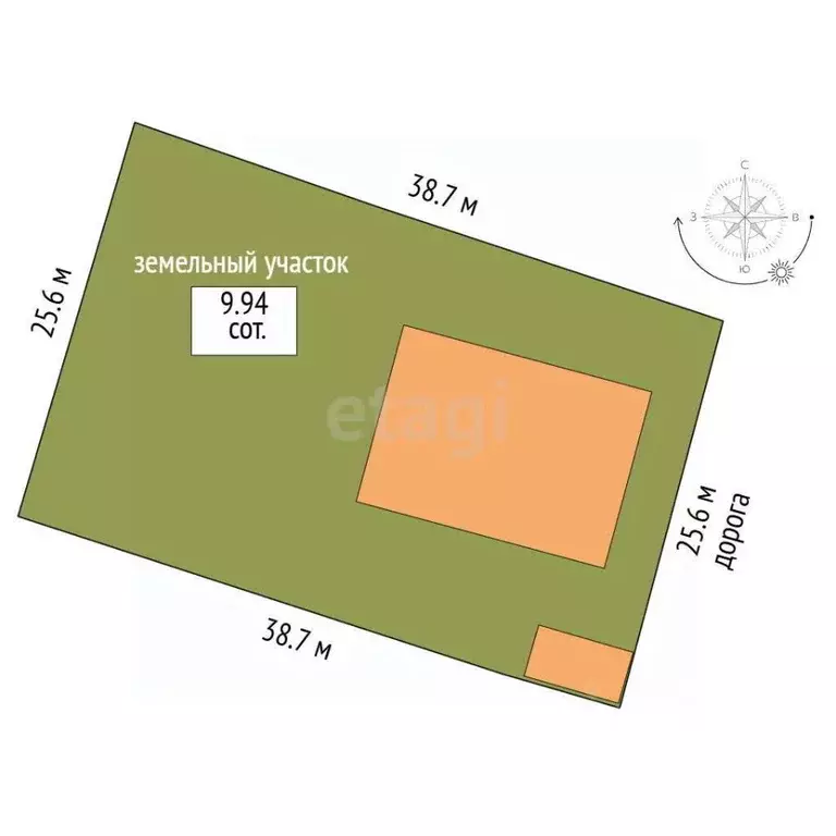 Дом в Севастополь с. Орлиное, ул. Полевая, 21 (300 м) - Фото 2