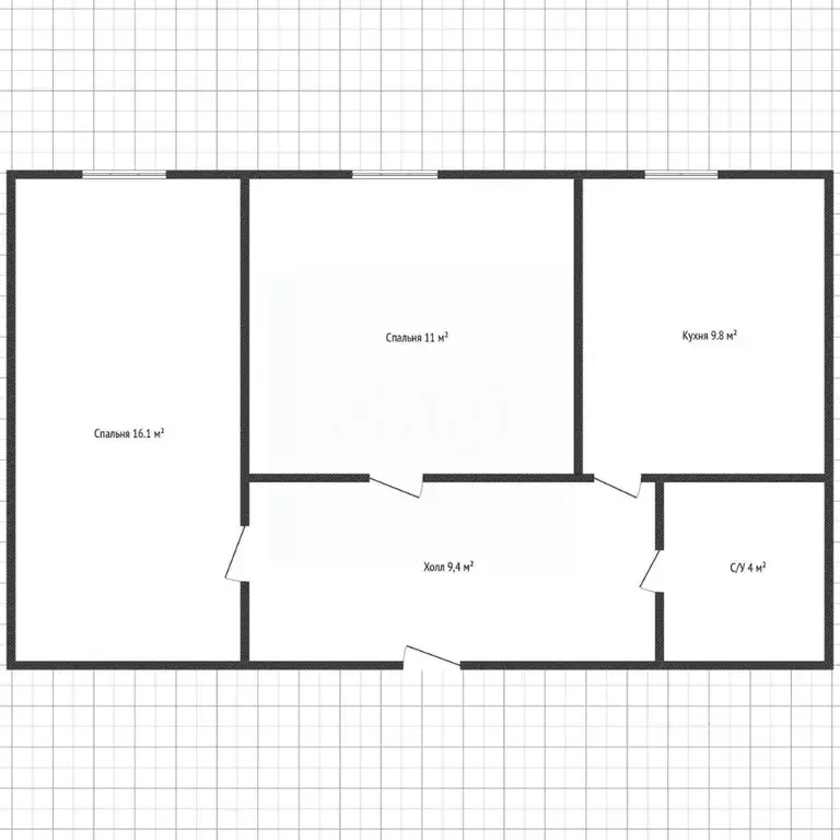 2-к кв. Адыгея, Майкоп 7-й пер., 14 (50.4 м) - Фото 2