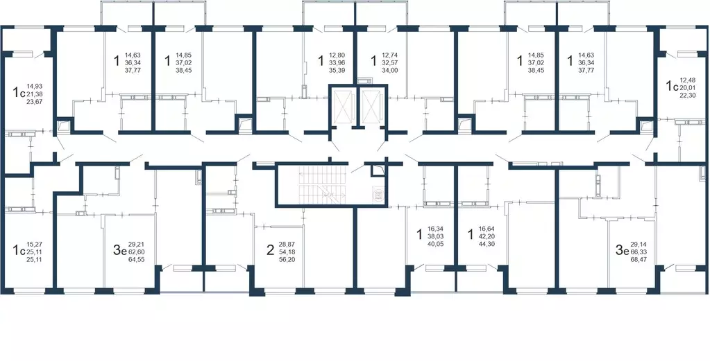 2-к кв. Воронежская область, Воронеж Московский просп., 66 (68.47 м) - Фото 2