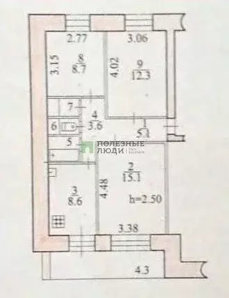 3-к кв. Еврейская автономная область, Смидовичский район, пос. ... - Фото 2