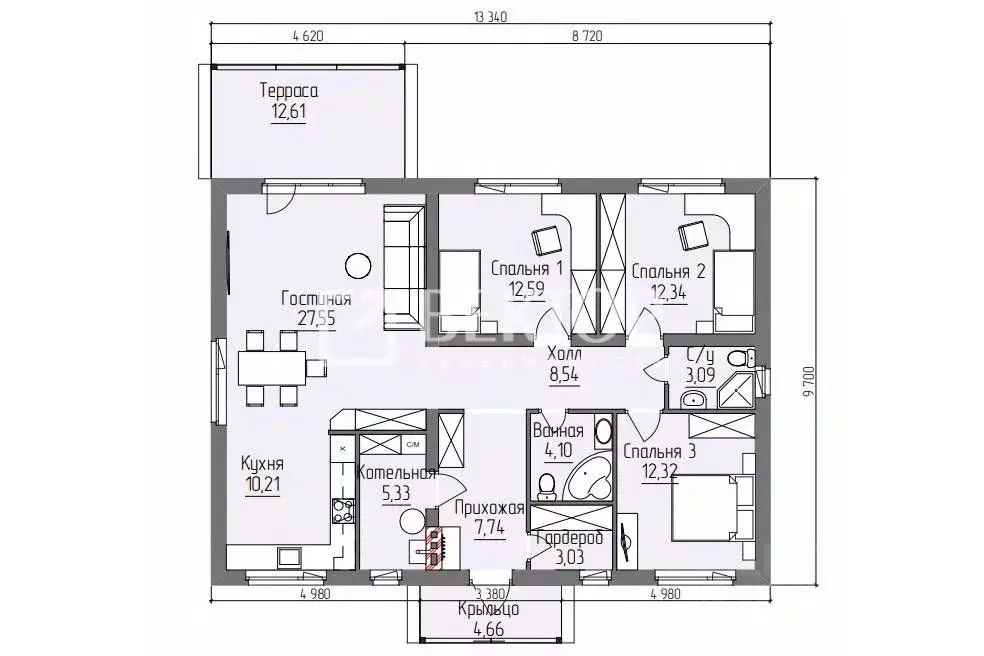 Дом в Ивановская область, Ивановский район, Беляницкое с/пос, с. ... - Фото 2