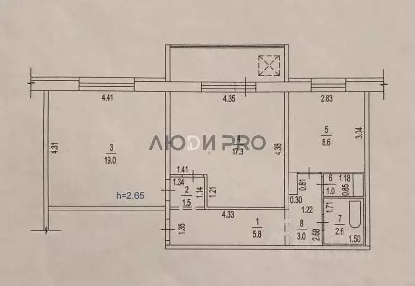 2-к кв. Алтайский край, Барнаул Новгородская ул., 14 (58.8 м) - Фото 1