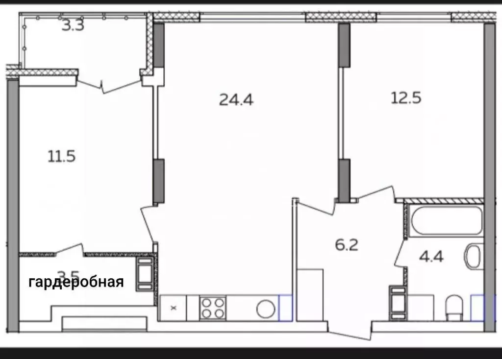 2-к кв. Нижегородская область, Нижний Новгород д. Анкудиновка, ул. ... - Фото 2