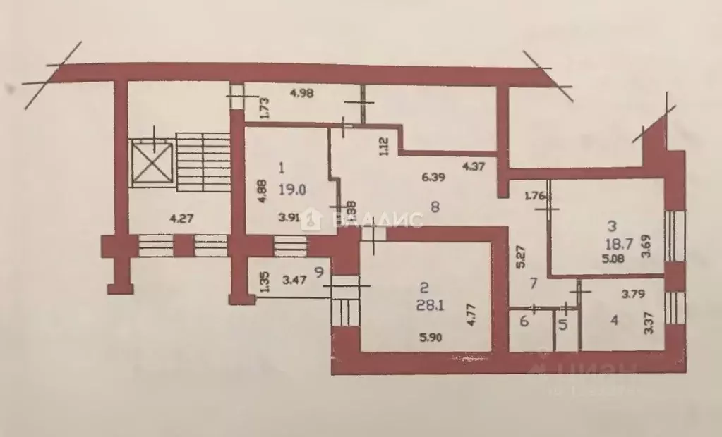 3-к кв. Пензенская область, Пенза проезд 1-й Рахманинова, 4 (115.9 м) - Фото 2