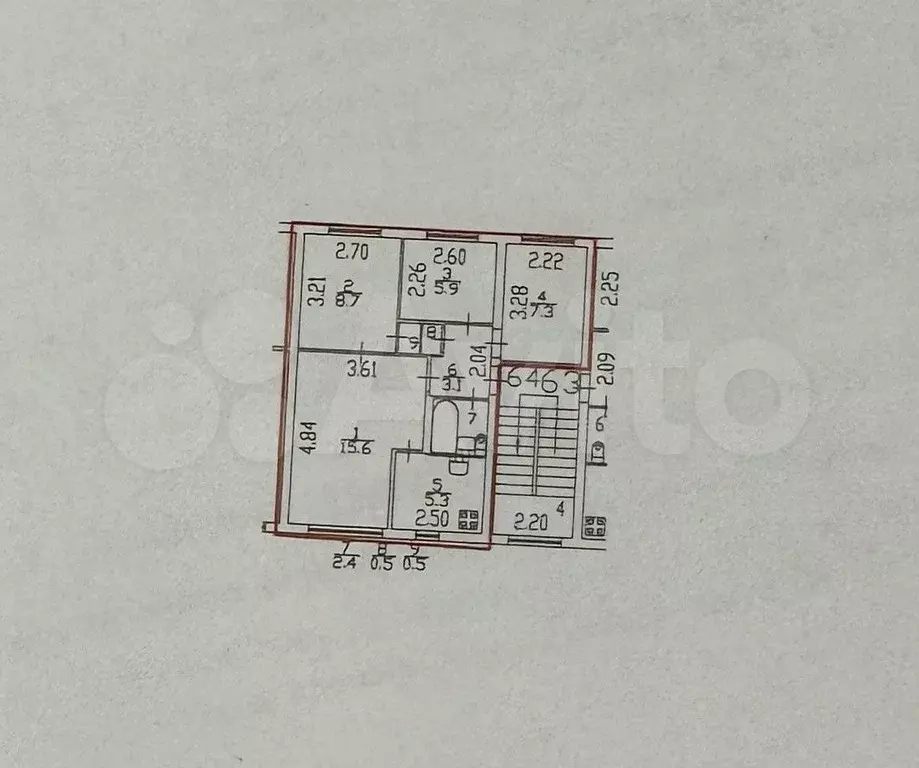 4-к. квартира, 50 м, 2/5 эт. - Фото 0