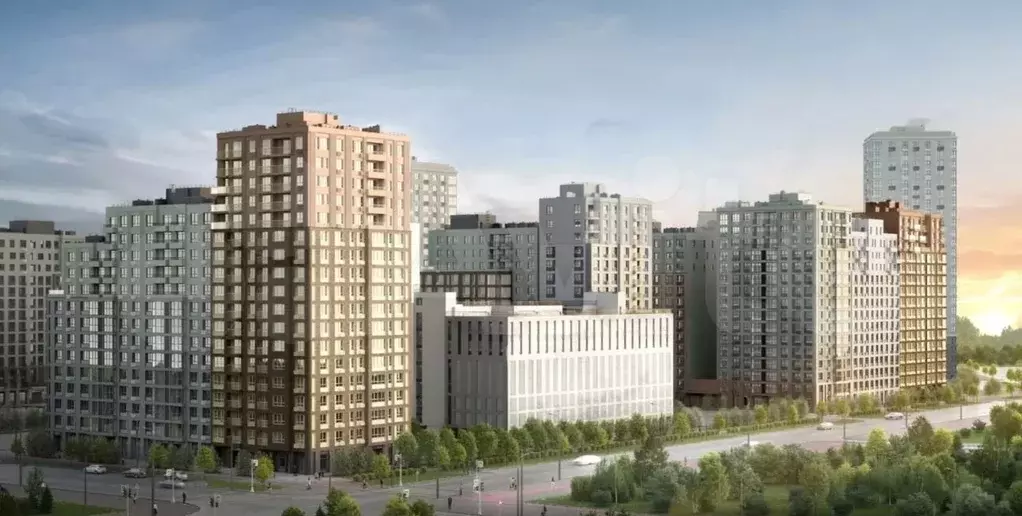 1-к. квартира, 38,7 м, 6/14 эт. - Фото 0