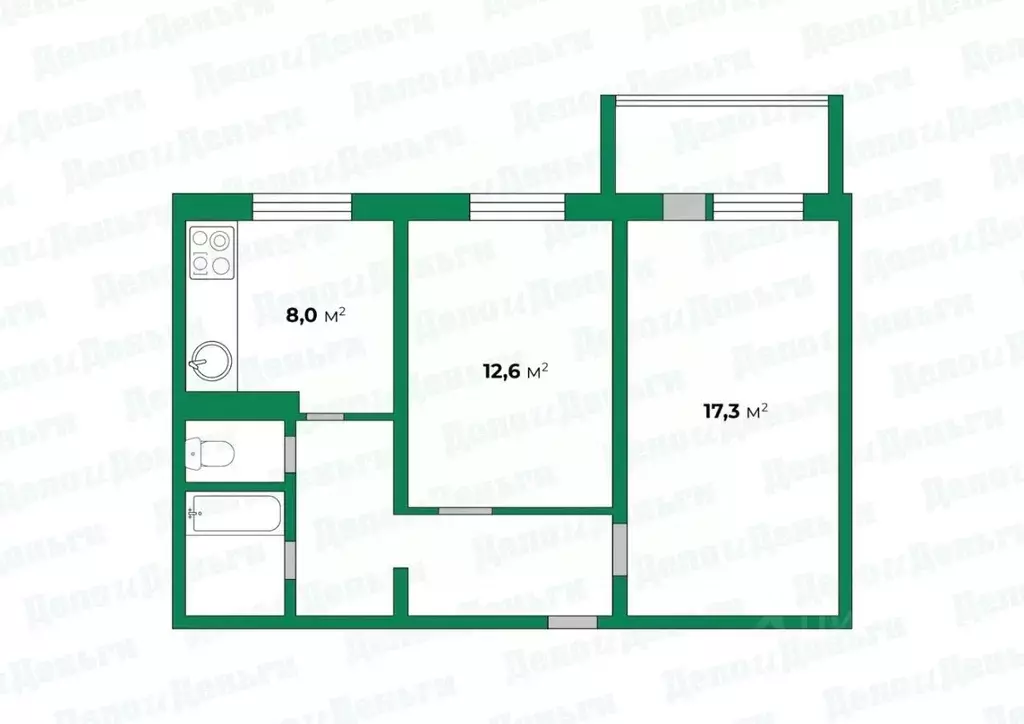 2-к кв. Кировская область, Киров Солнечная ул., 31к1 (49.9 м) - Фото 0