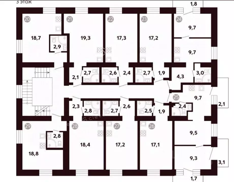 1-к кв. Санкт-Петербург ул. Седова, 99К5 (27.6 м) - Фото 1