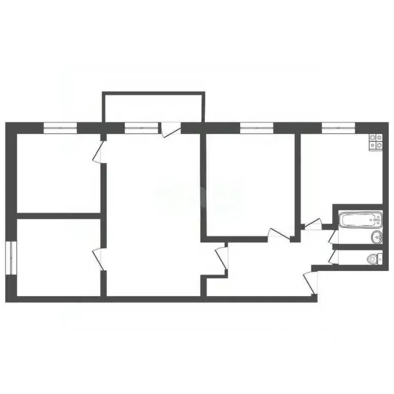 4-к кв. Иркутская область, Ангарск 13-й мкр, 12 (59.8 м) - Фото 0