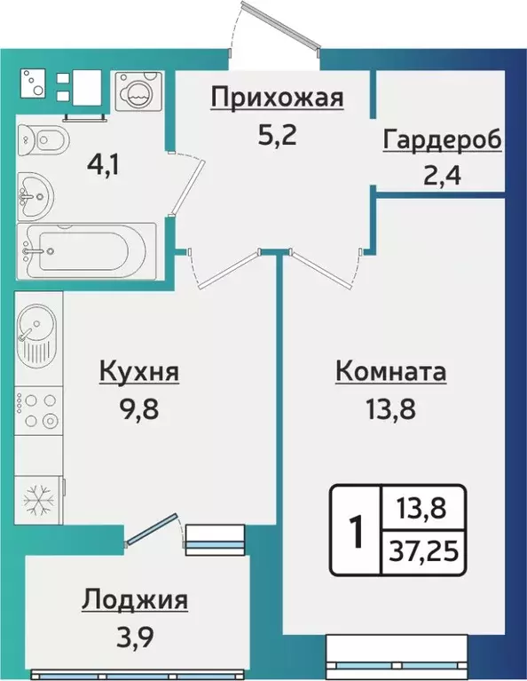 1-к кв. Удмуртия, Ижевск ул. 40 лет Победы, 121 (37.3 м) - Фото 0