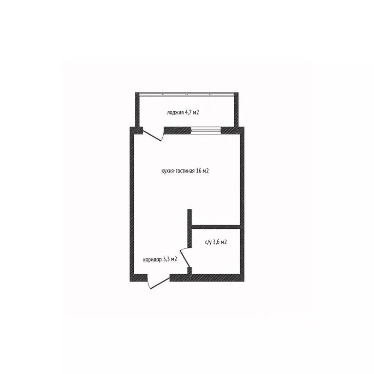 Студия Краснодарский край, Новороссийск ул. Куникова, 47Г (22.9 м) - Фото 1