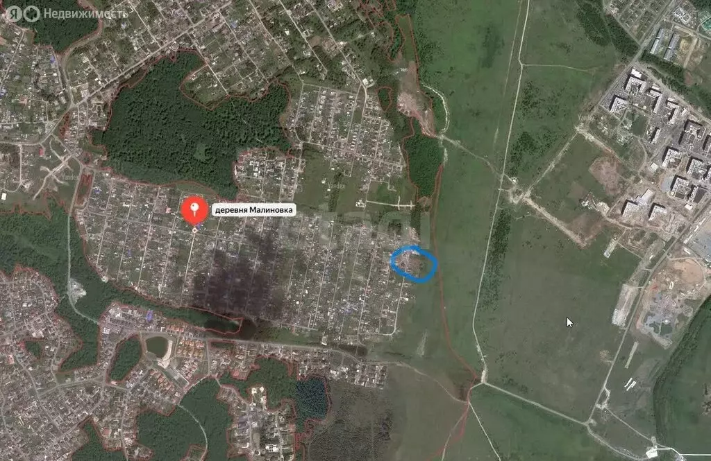 Участок в деревня Малиновка, СНТ Малиновка (15 м) - Фото 1