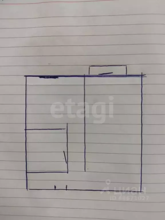 1-к кв. Сахалинская область, Южно-Сахалинск Сахалинская ул., 47 (22.0 ... - Фото 2