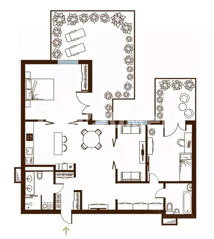 3-к кв. Москва бул. Братьев Весниных, 2 (90.0 м) - Фото 1