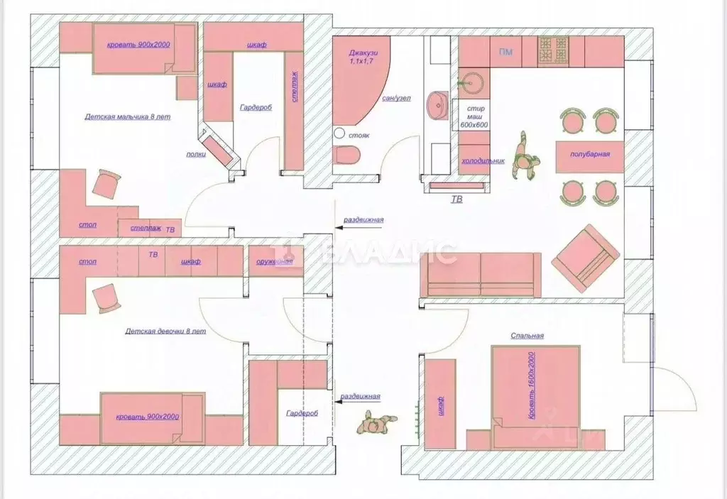 3-к кв. Нижегородская область, Нижний Новгород Перекопская ул., 1 ... - Фото 2