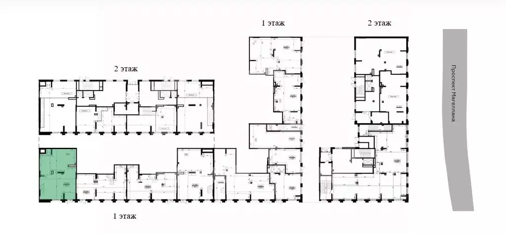 Торговая площадь в Москва Прокшино жилой комплекс (165 м) - Фото 2