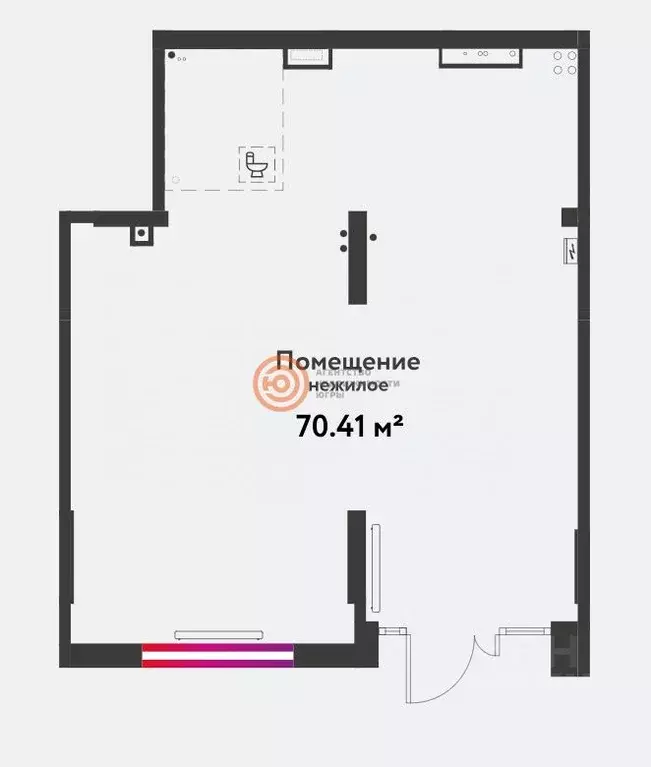 Помещение свободного назначения в Тюменская область, Тюмень ул. 50 лет ... - Фото 1