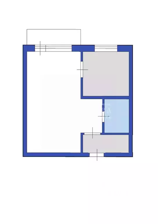 1-к кв. Кемеровская область, Кемерово Пролетарская ул., 15А (31.0 м) - Фото 2