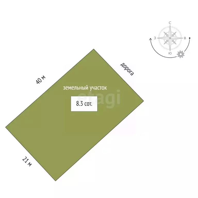 Участок в Хабаровский край, Хабаровский район, с. Корсаково-1  (8.3 ... - Фото 2