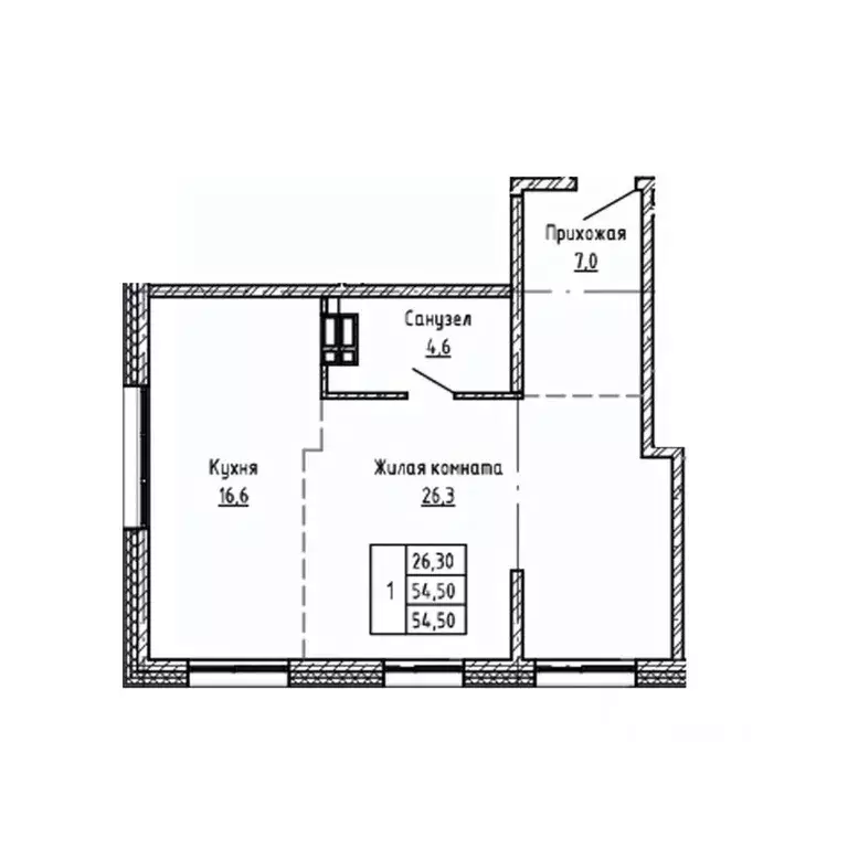 3-к кв. Приморский край, Владивосток Днепровская ул., 25к5 (54.5 м) - Фото 1
