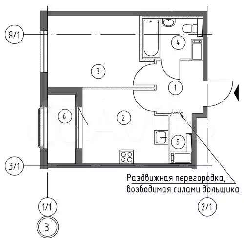 1-к. квартира, 36,5 м, 12/18 эт. - Фото 1