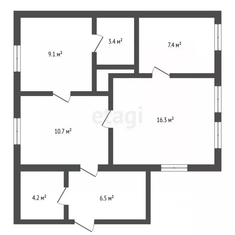 Дом в Воронежская область, Кантемировский район, с. Писаревка ... - Фото 1