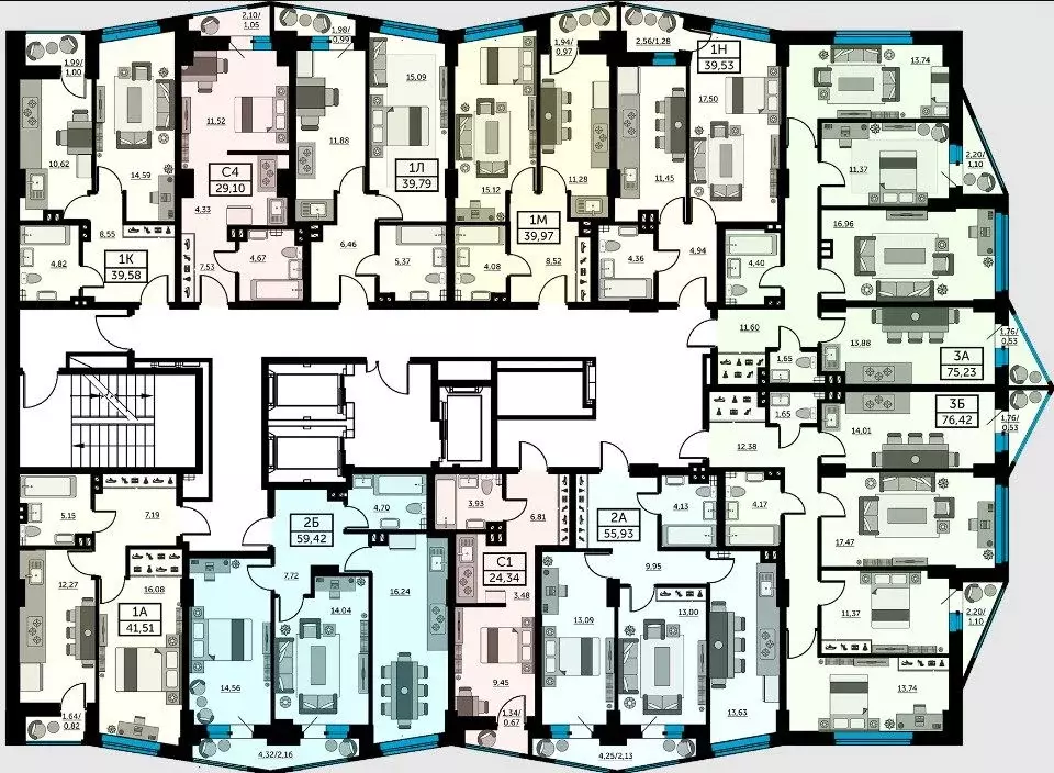 3-к кв. Ростовская область, Ростов-на-Дону Красноармейская ул., ... - Фото 2