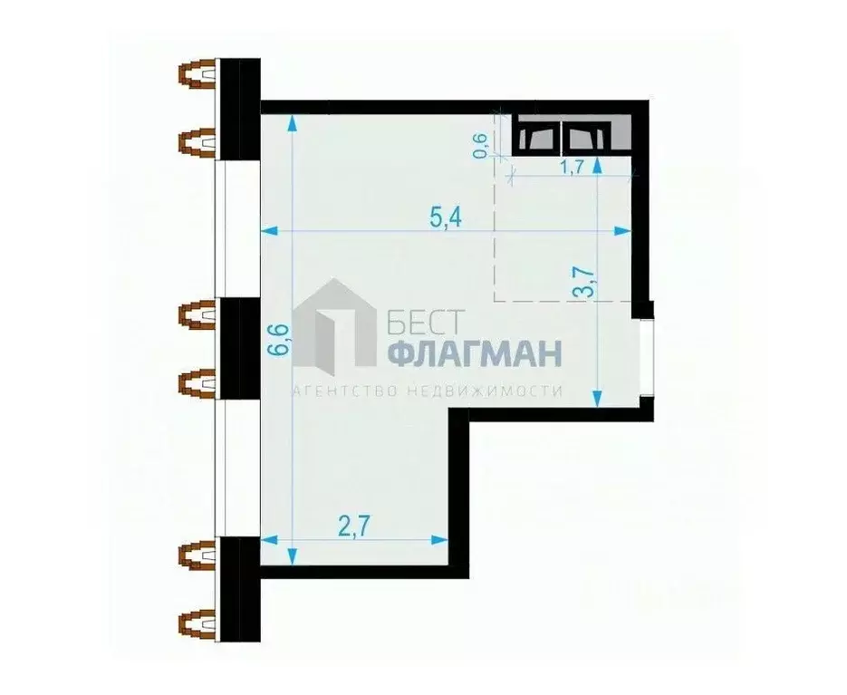Помещение свободного назначения в Москва Выборгская ул., 18 (28 м) - Фото 2