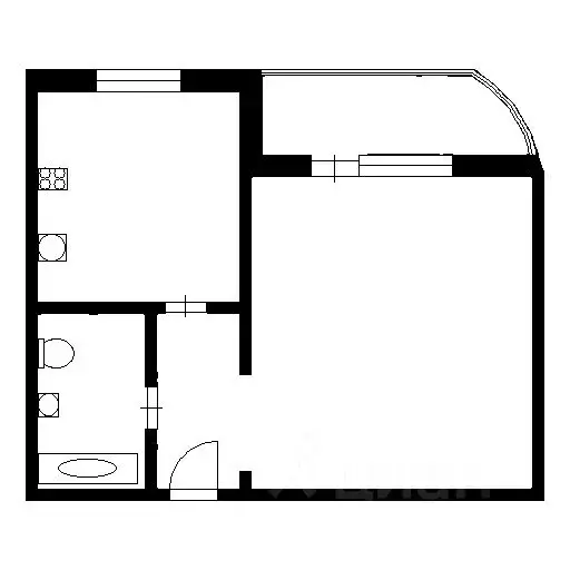 1-к кв. Новосибирская область, Новосибирск Ипподромская ул., 32 (34.3 ... - Фото 2