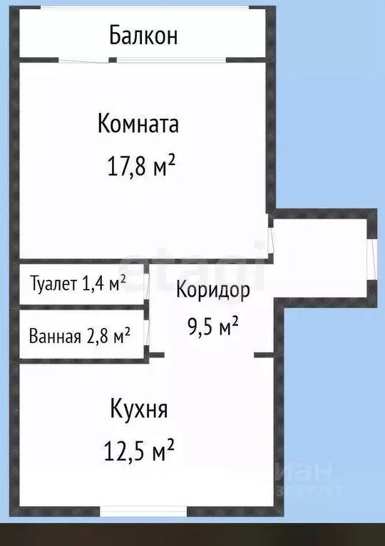 1-к кв. Краснодарский край, Горячий Ключ ул. Кириченко, 12 (42.0 м) - Фото 1