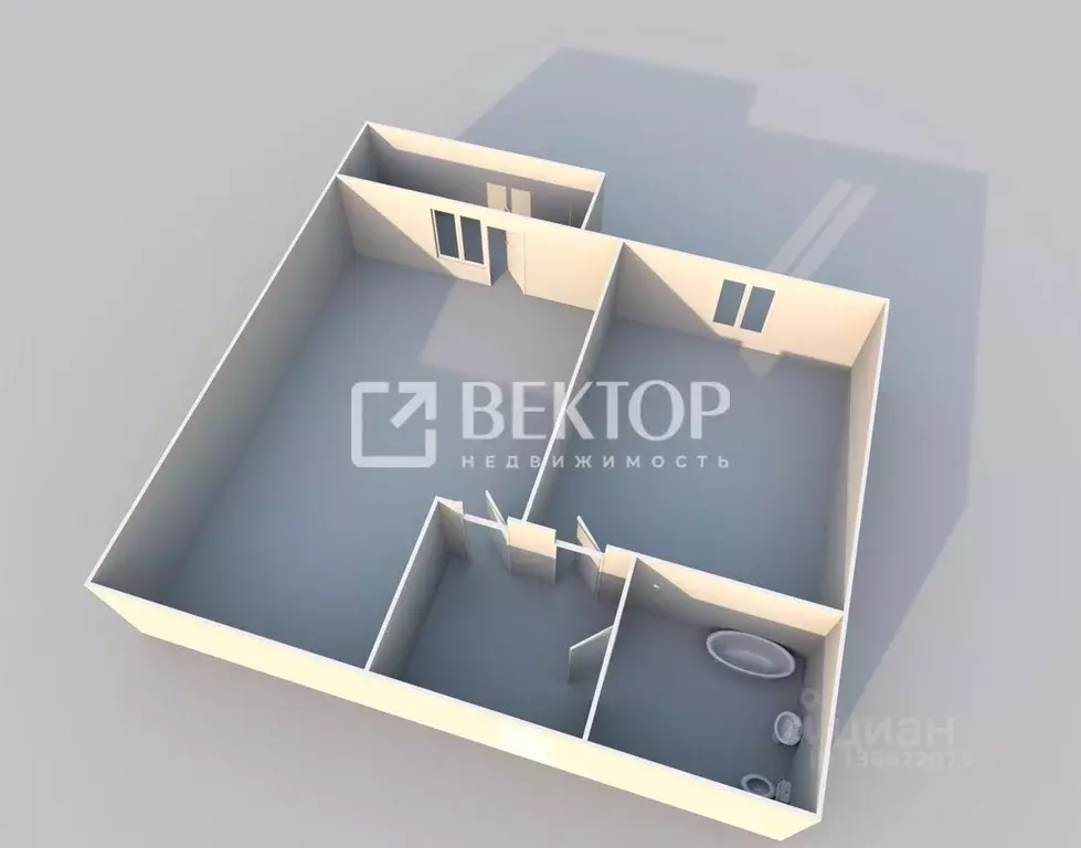 1-к кв. Ярославская область, Ярославский муниципальный округ, д. ... - Фото 2