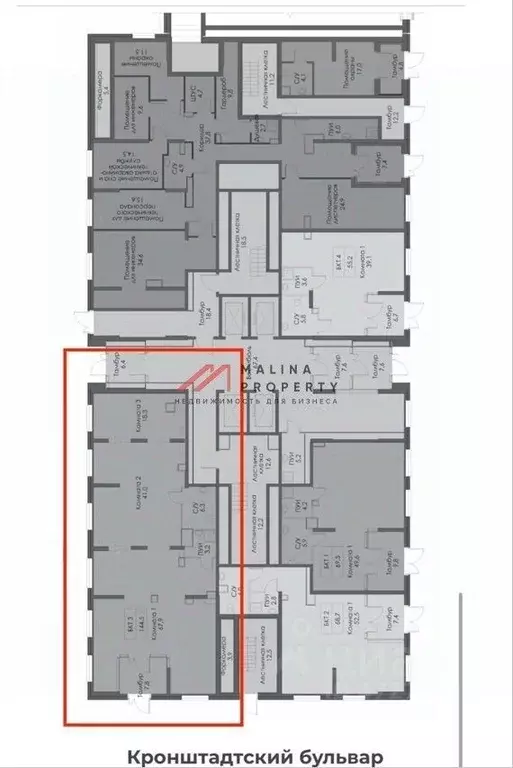 Торговая площадь в Москва Кронштадтский 14 жилой комплекс (144 м) - Фото 1