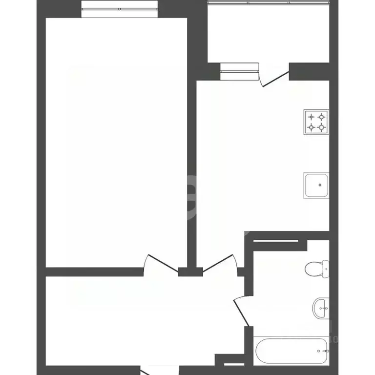 1-к кв. Тюменская область, Тюмень ул. Линейная, 11 (44.5 м) - Фото 1