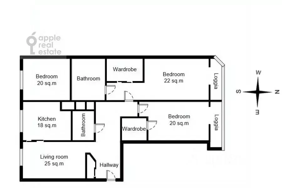 4-к кв. Москва Шмитовский проезд, 20 (133.0 м) - Фото 2