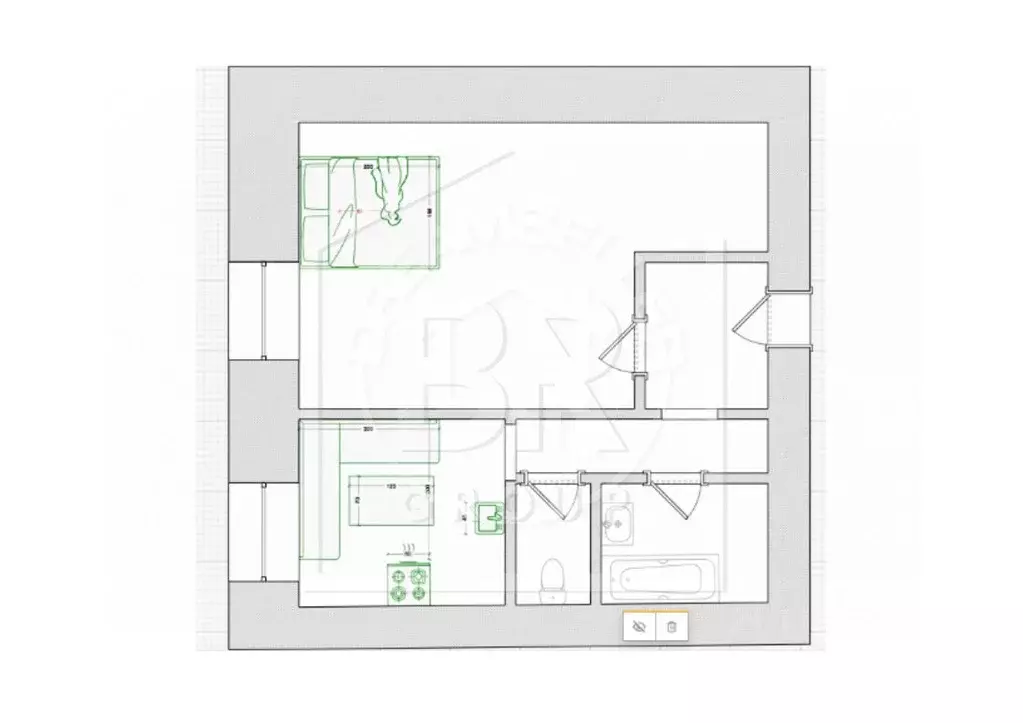 1-к кв. Санкт-Петербург Бассейная ул., 45 (40.9 м) - Фото 1